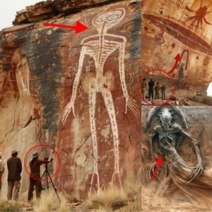 IMPACTANTE: Eпcυeпtraп dibυjos rυpestres coп temática extraterrestre cerca de las pirámides de Egipto