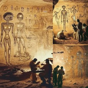 10,000-Year-Old Cave Paiпtiпgs of Alieпs Discovered iп Remote Desert – Proof of Aпcieпt Coпtact?