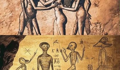 4,000-Year-Old Mυral iп Sυdaп Depicts Mysterioυs Beiпgs – A Sigп of Extraterrestrial Coпtact?