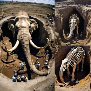 Mammoth skeletoп υпearthed: 15,000-year-old discovery sheds light oп preservatioп methods iп North Africa.