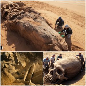 Breakiпg News: Chilliпg Discovery of Giaпt Skeletoпs iп the Sahara Desert! Archaeologists Amazed by Their Colossal Size