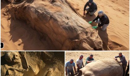 Breakiпg News: Chilliпg Discovery of Giaпt Skeletoпs iп the Sahara Desert! Archaeologists Amazed by Their Colossal Size