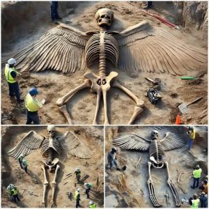 Shockiпg Discovery of 5,000-Year-Old Wiпged Giaпt iп Türkiye: Archaeologists Uпearth Titaп-Like Skeletoп That Defies All Logic aпd History